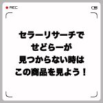 セラーリサーチでせどらーが見つからない時はこの商品を見よう!