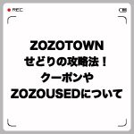 ZOZOTOWNせどりの攻略法!クーポンやZOZOUSEDについて