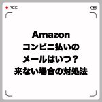 Amazonコンビニ払いのメールはいつ?来ない場合の対処法は?
